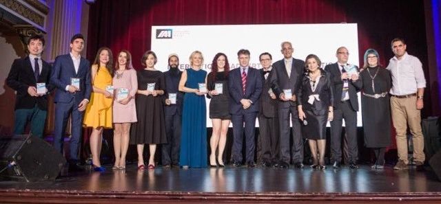 2017 IAA Inspire Awards winners at the gala presentation ceremony in Bucharest